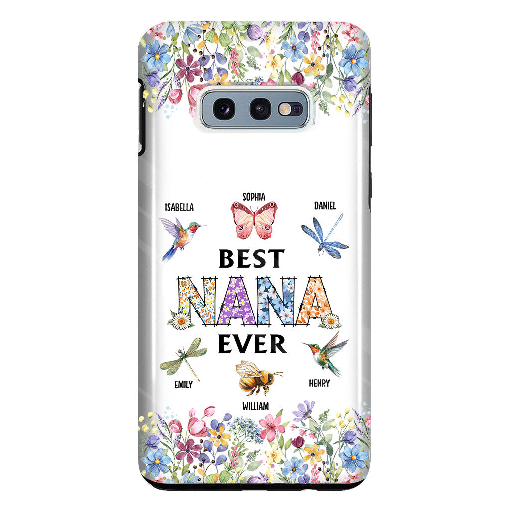 Best Mom Nana Ever - Personalized Grandma Clear Phone Case