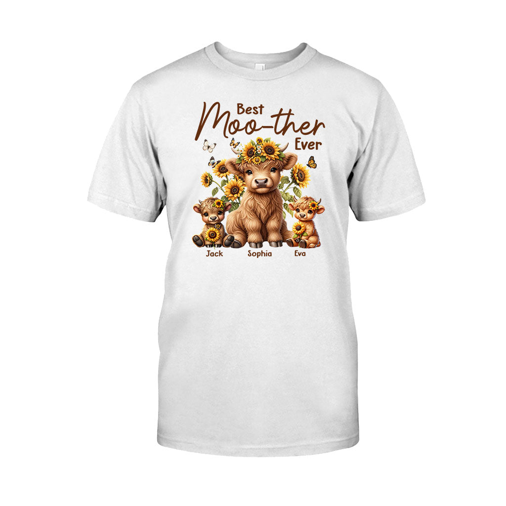 Best Moo-ther Ever - Personalized Mother T-shirt And Hoodie