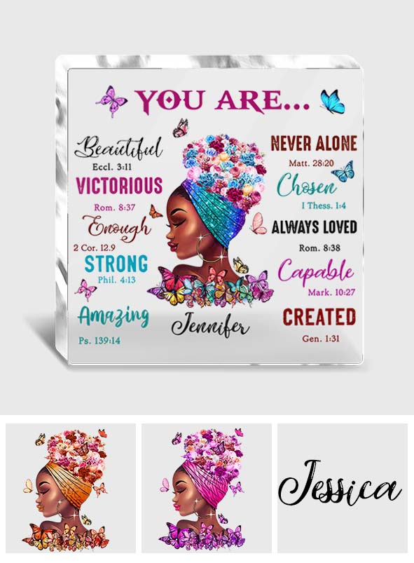 You Are - Personalized African American Custom Shaped Acrylic Plaque