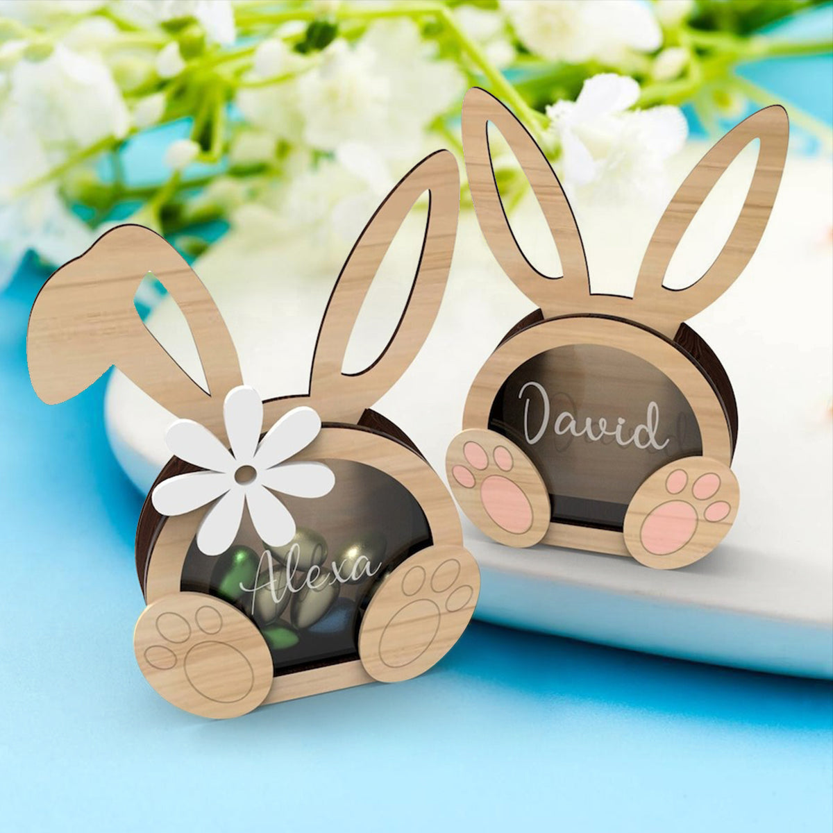 Boîte de Pâques personnalisée pour œufs en chocolat - Boîte de Pâques personnalisée pour œufs en chocolat