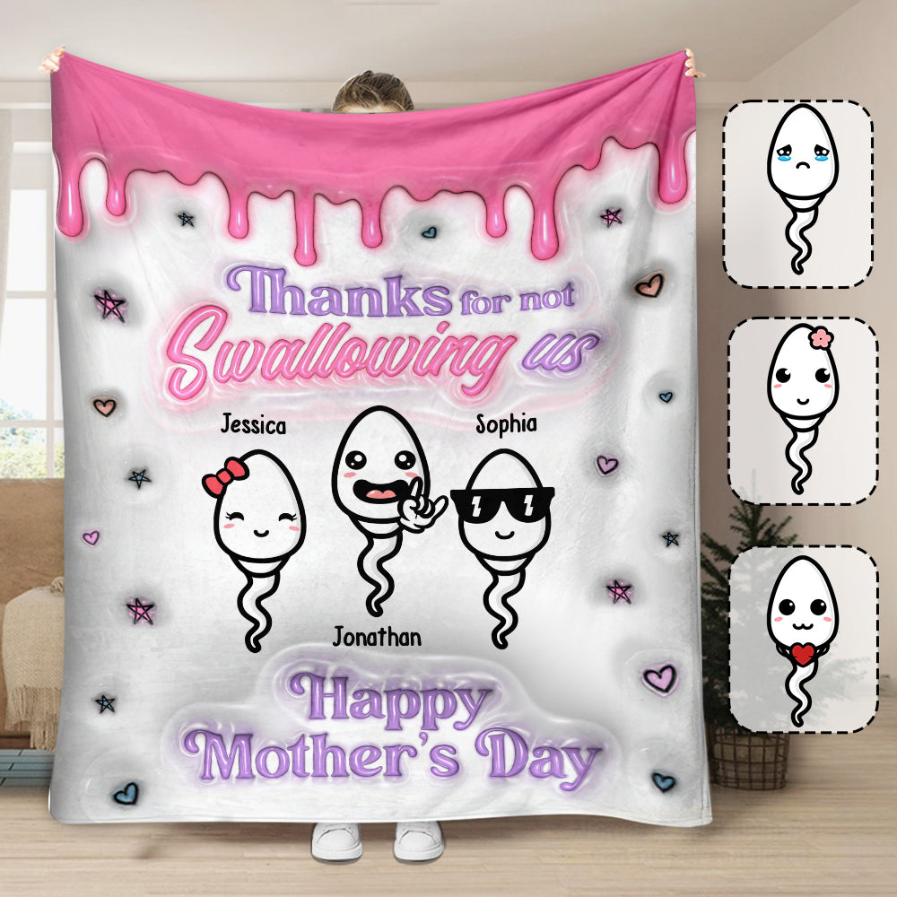 Thanks You Mom - Personalized Mother Blanket