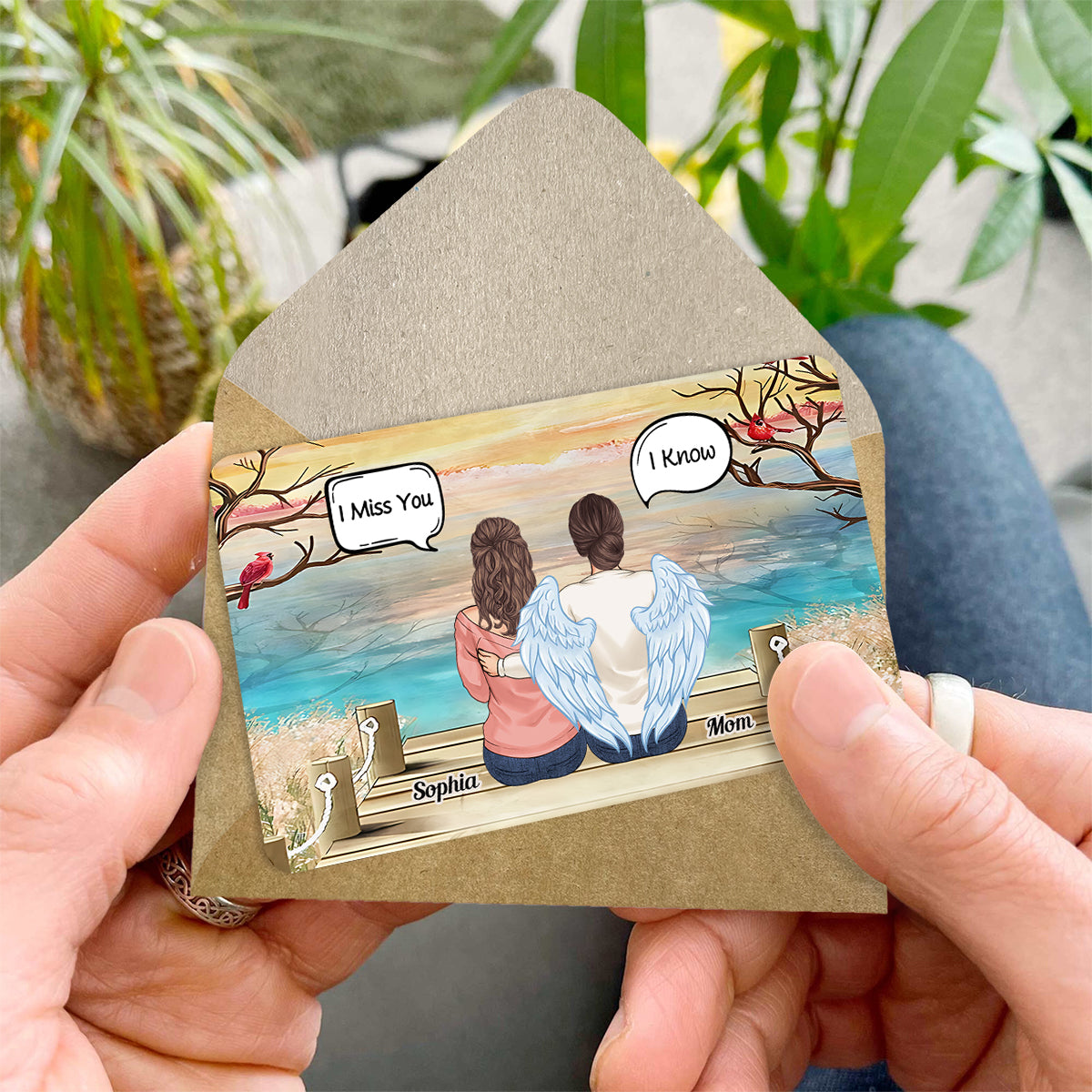 I Miss You I Know - Personalized Memorial Wallet Insert Card