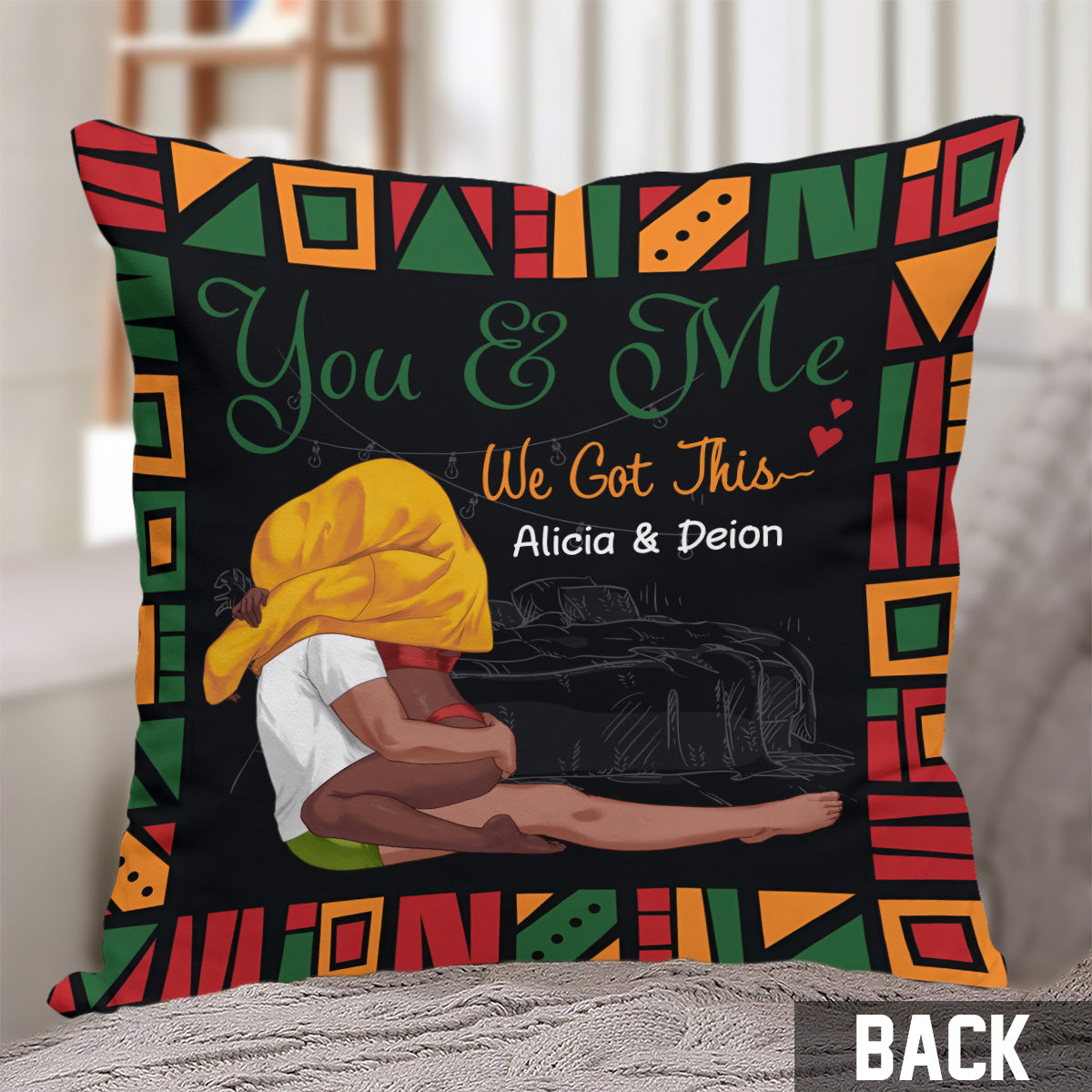 We Got This - Personalized Couple Throw Pillow