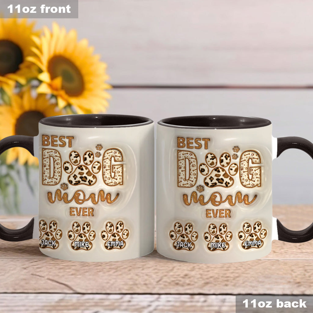 Die beste Hundemama aller Zeiten - Personalisierte Tasse mit Hundemotiv