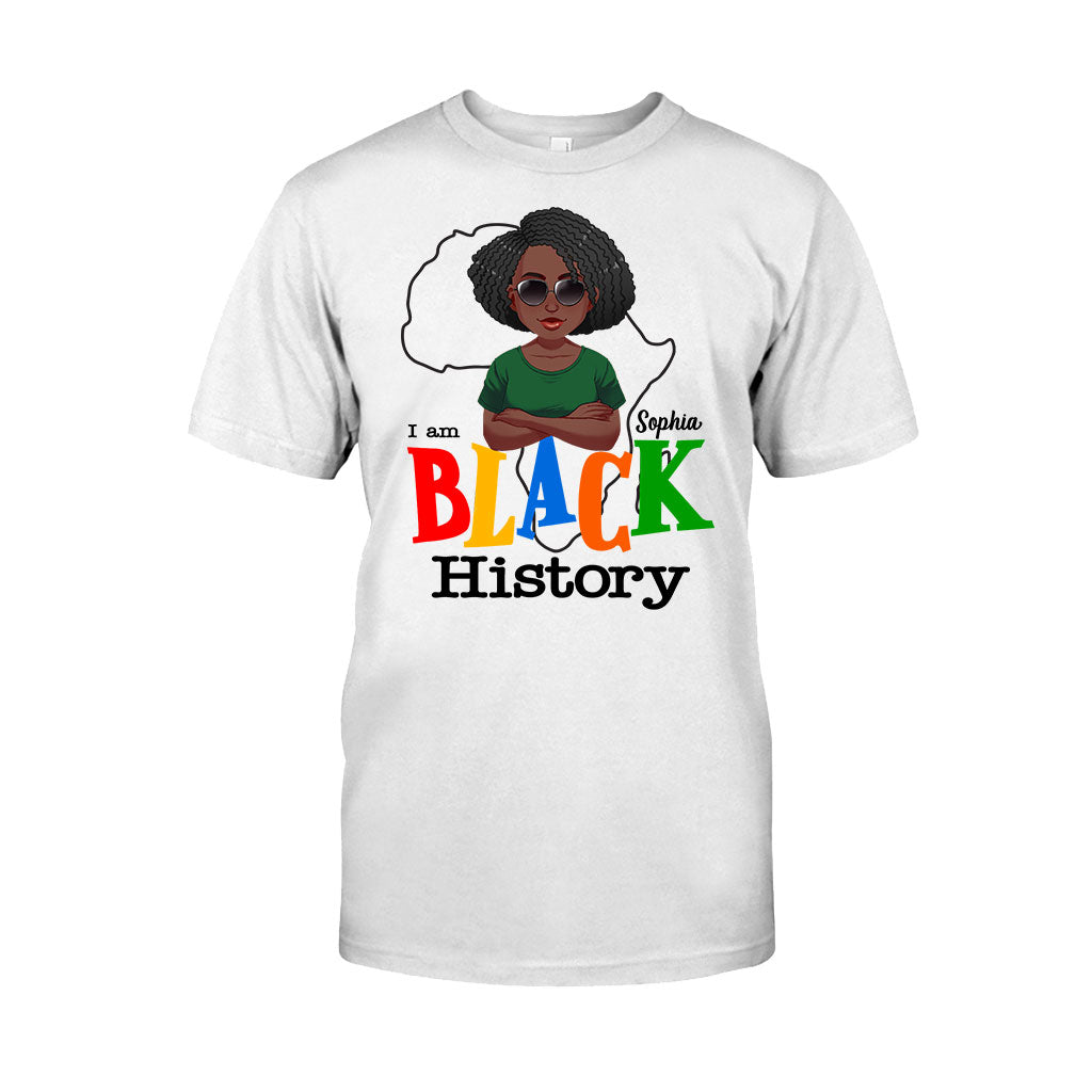 I Am Black History - Personalized African American T-shirt And Hoodie