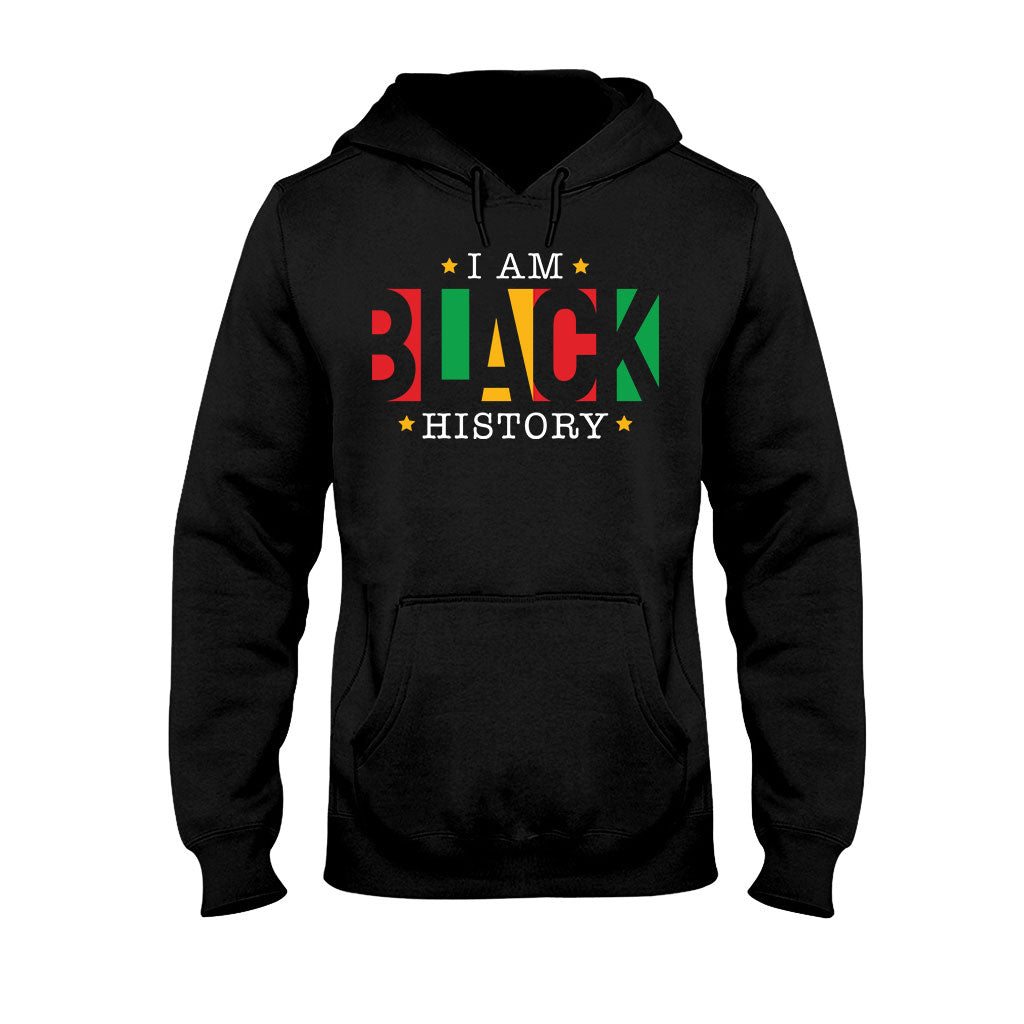 Je suis l'histoire des Noirs - T-shirt et sweat à capuche personnalisés pour Afro-Américains