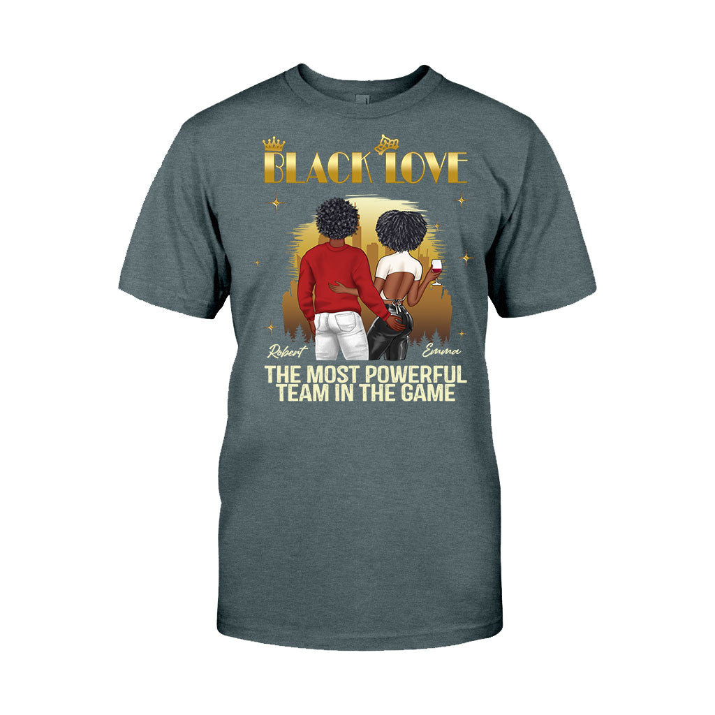 Black Love - Personalized Couple T-shirt And Hoodie