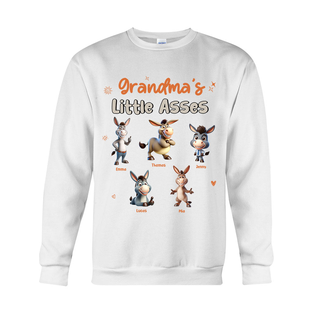 Grandma's Mom's Any Title Little Cuties - Personalized Grandma T-shirt And Hoodie