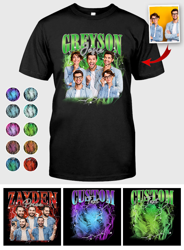 Custom Text And Photos - gift for anyone - Personalized T-shirt And Hoodie