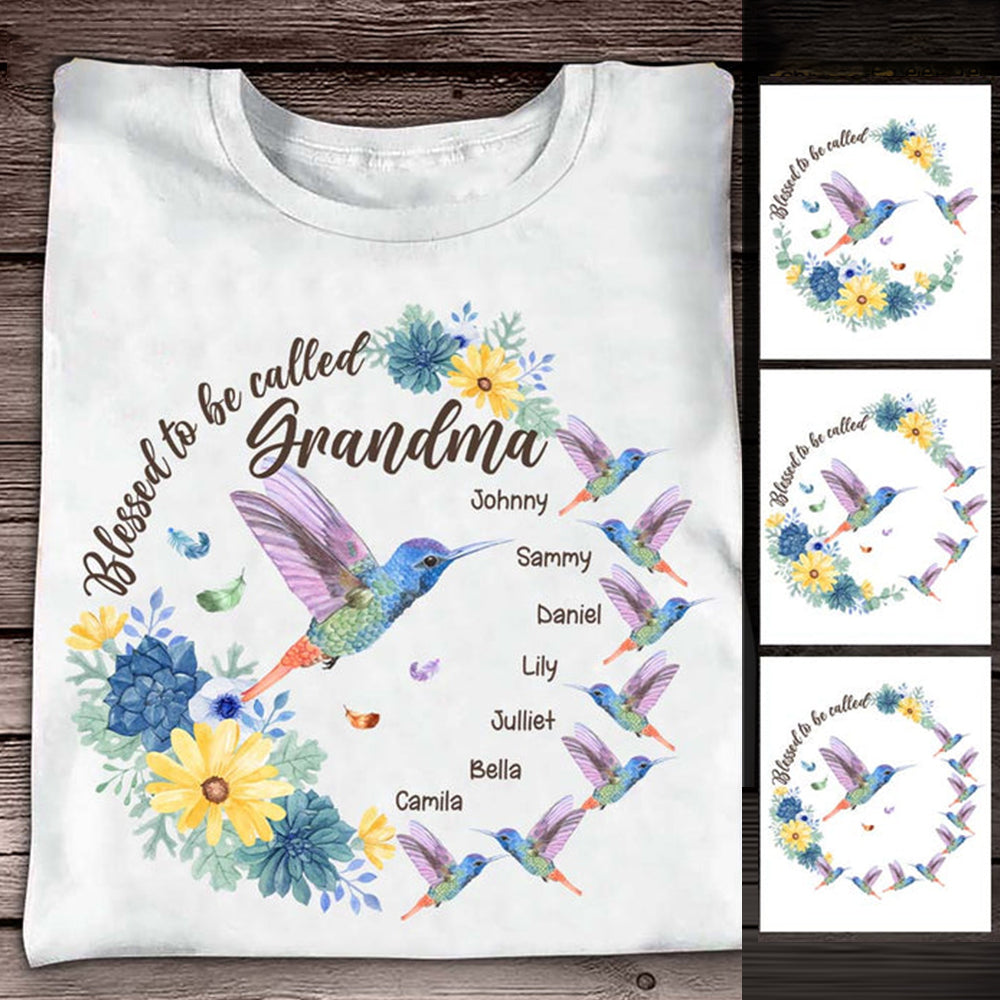 Heureuse d'être appelée Grand-mère Nana Gigi - T-shirt et sweat à capuche personnalisés pour grand-mère