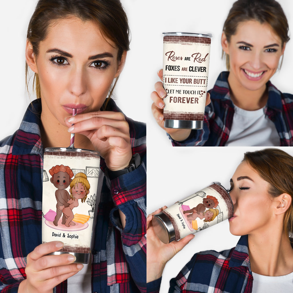 Love Your Butt - Personalized Couple Tumbler