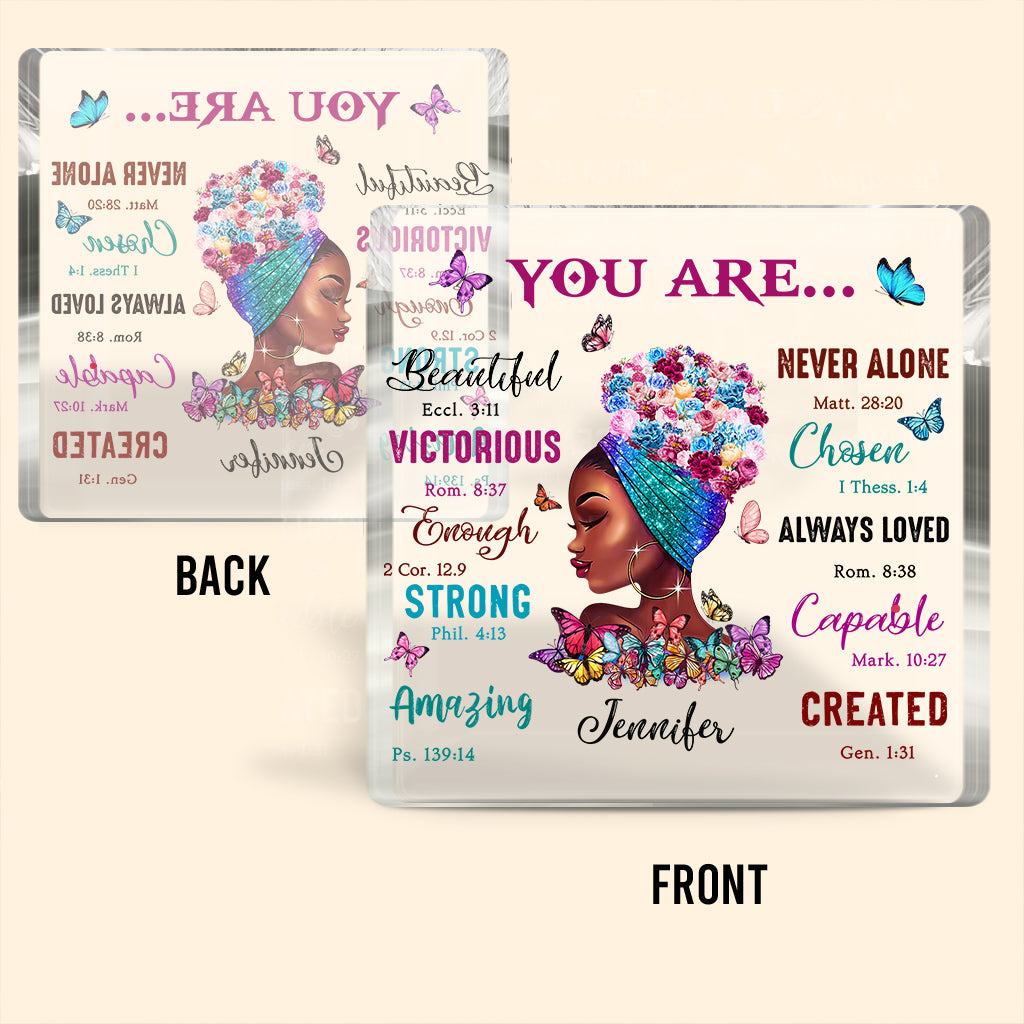 You Are - Personalized African American Custom Shaped Acrylic Plaque