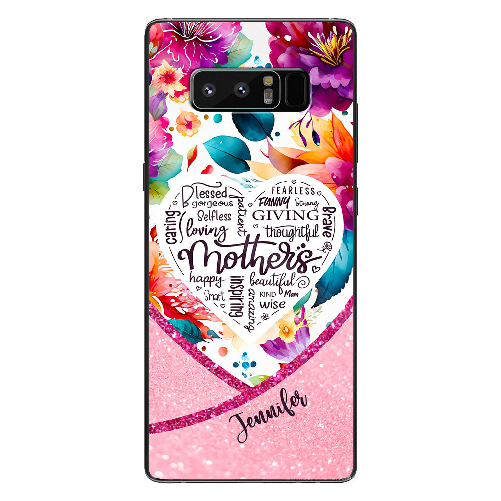 Mothers Is Beautiful Vibrant Floral - Personalized Mother Clear Phone Case