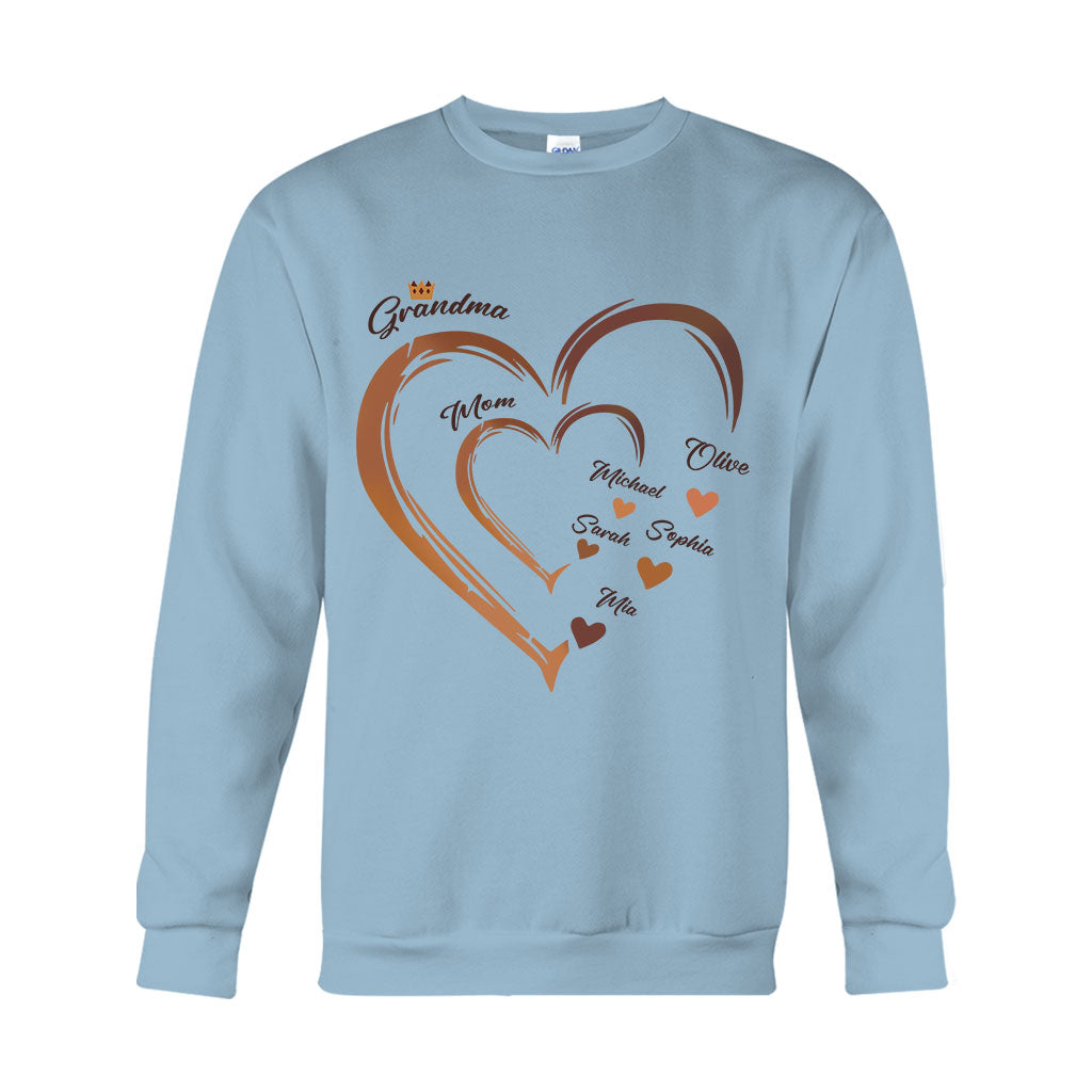 Grandma's Sweetheart - Personalized African American T-shirt And Hoodie