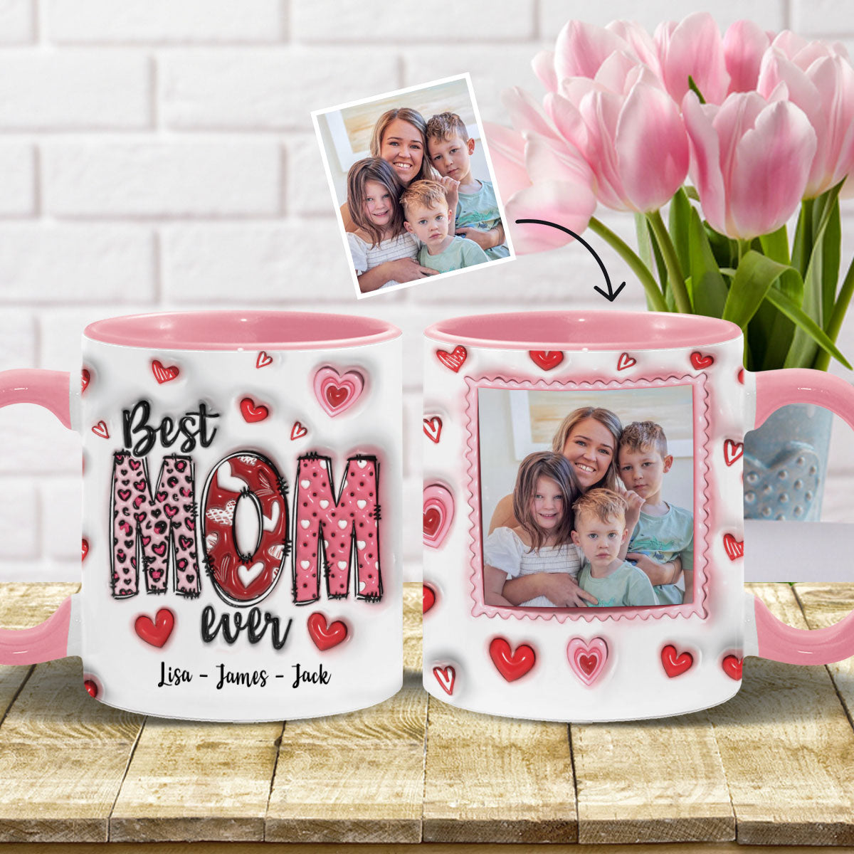 Best Mom Ever - Personalized Mother Accent Mug