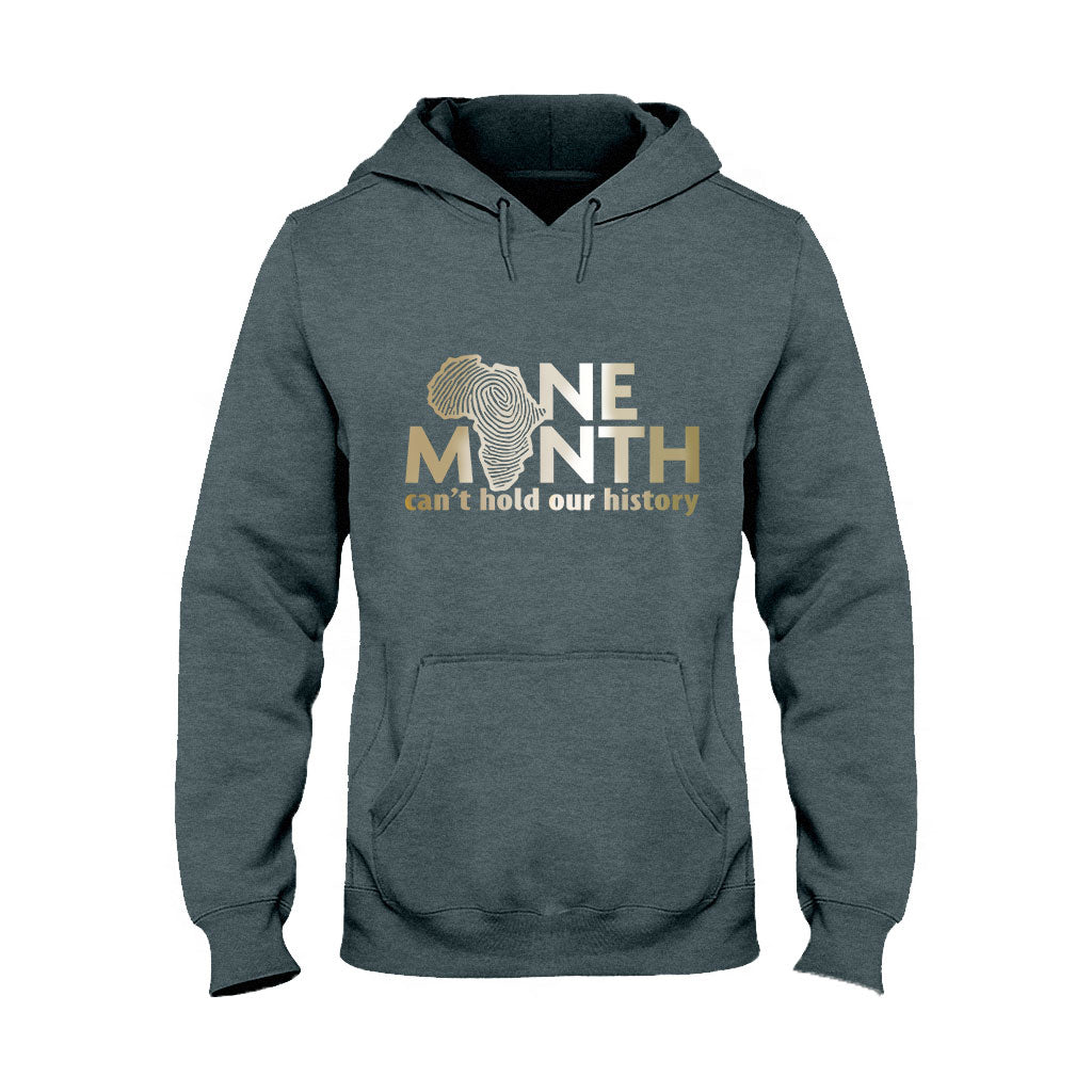 Ein Monat kann unsere Geschichte nicht auslöschen – T-Shirt und Hoodie für Afroamerikaner