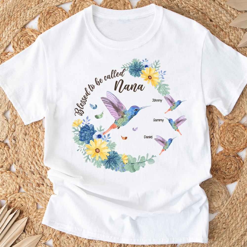 Heureuse d'être appelée Grand-mère Nana Gigi - T-shirt et sweat à capuche personnalisés pour grand-mère