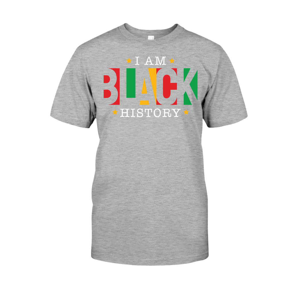 Je suis l'histoire des Noirs - T-shirt et sweat à capuche personnalisés pour Afro-Américains