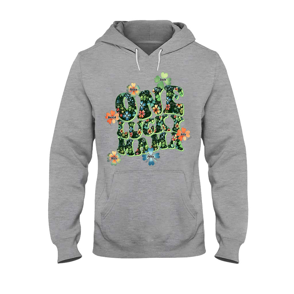 One Lucky Mama - Personalized Mother T-shirt And Hoodie