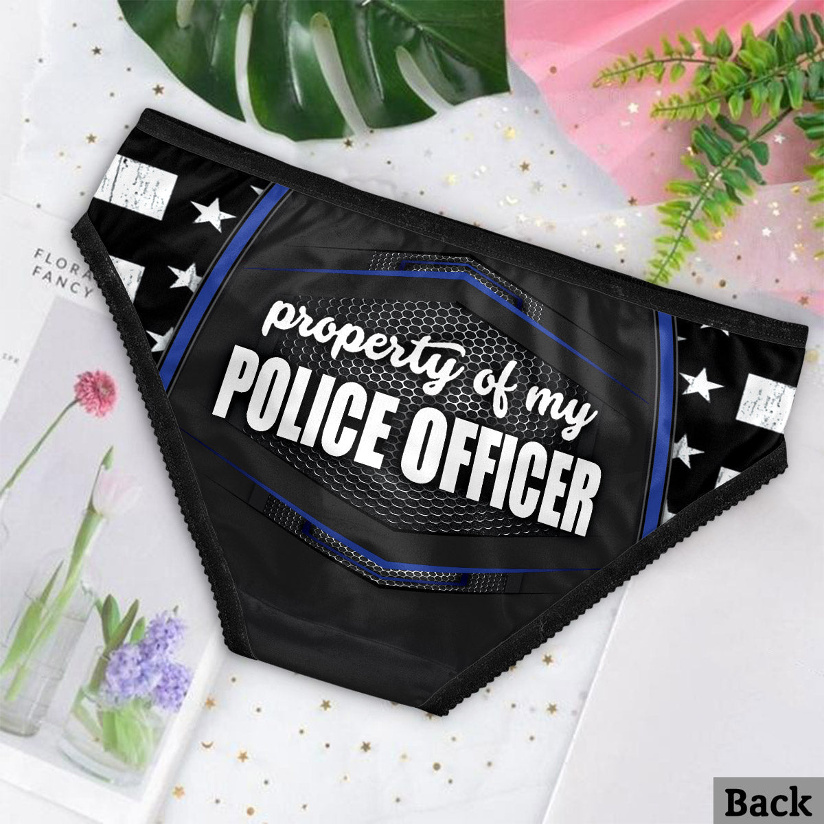 I Do Love The Police - Personalized Police Officer Lace Border Women Briefs And Men’s Boxer Briefs