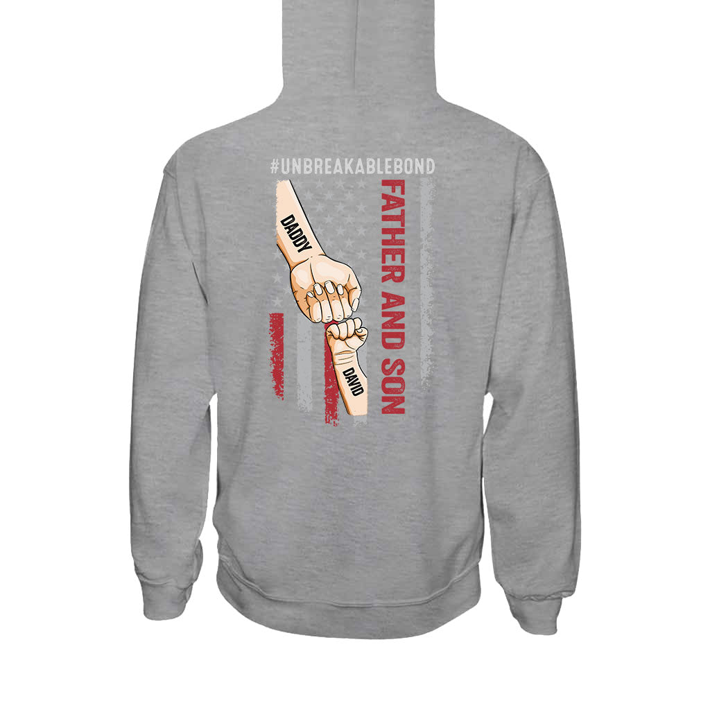 Father Son Unbreakable Bon - Personalized Father T-shirt and Hoodie