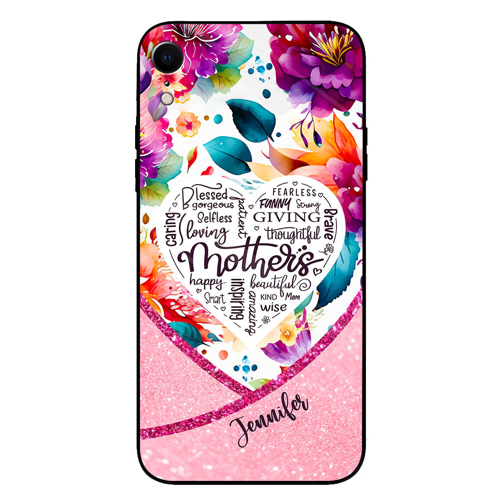 Mothers Is Beautiful Vibrant Floral - Personalized Mother Clear Phone Case