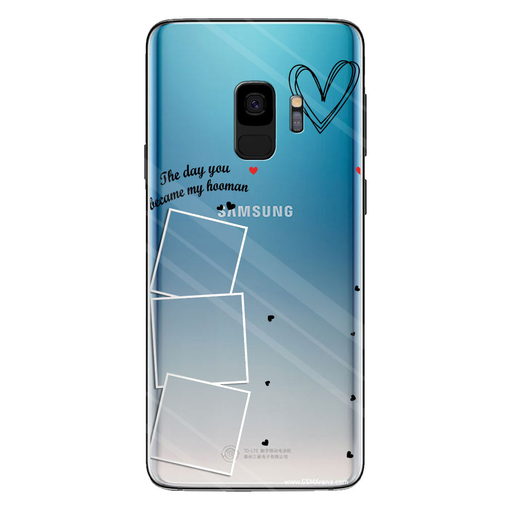 The Day You Became My Hooman Dog Cat Pet Lover Custom Photos And Calendar - Personalized Dog Clear Phone Case