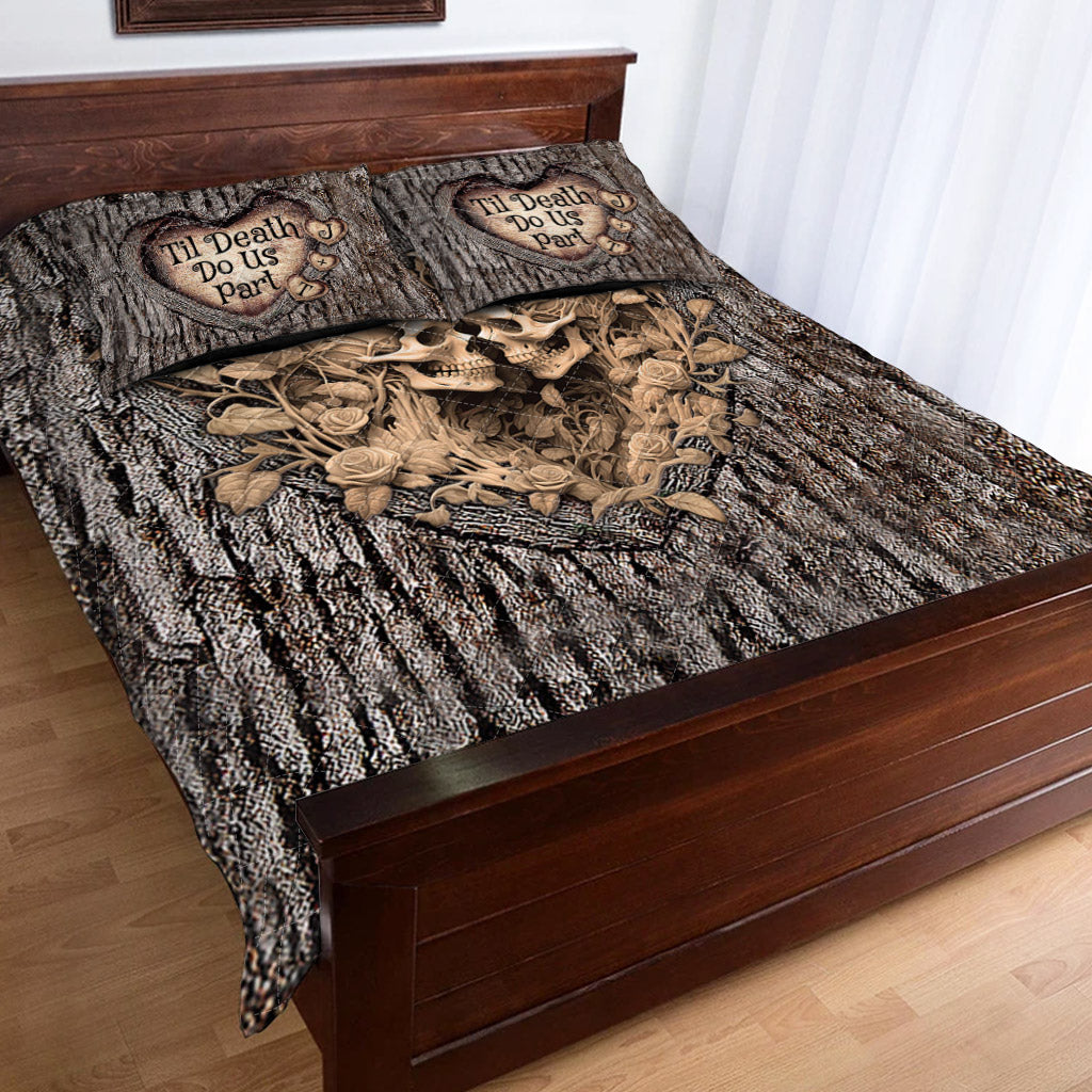 Til Death Do Us Part - Personalized Couple Quilt Set