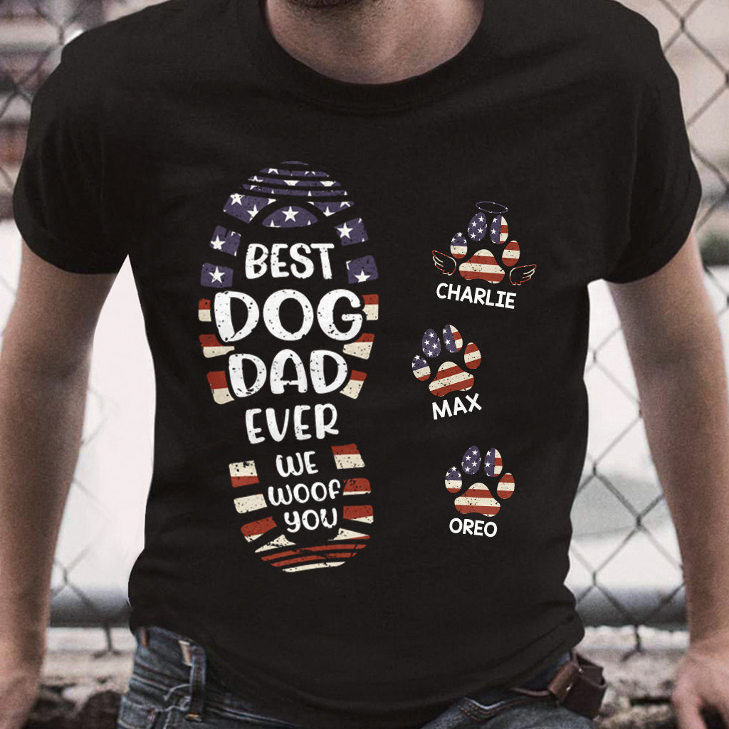 Happy Father's Day To The Best Dog/Cat Dad - Personalized Father T-shirt And Hoodie