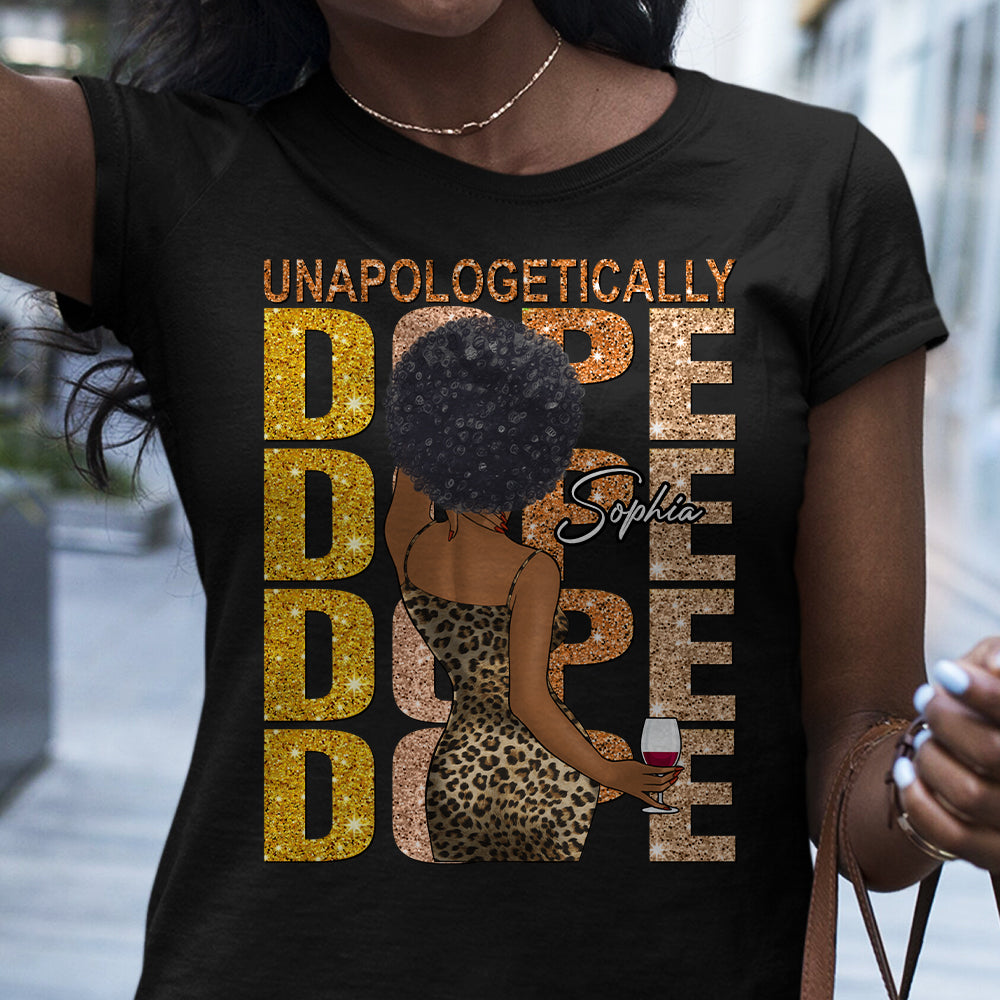 Unapologetically Dope - T-shirt et sweat à capuche personnalisés pour Afro-Américains