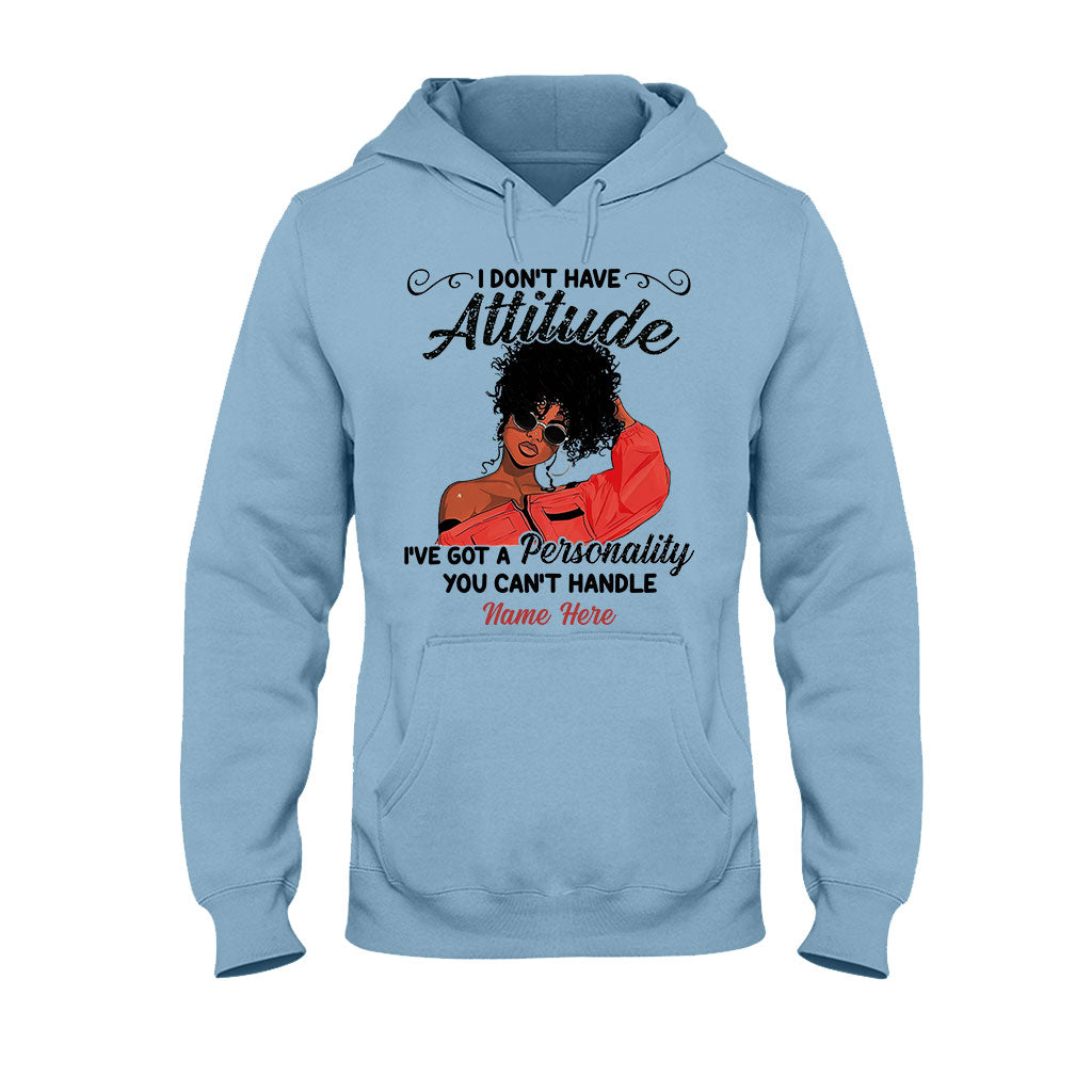 Ich habe keine Attitüde – Personalisiertes T-Shirt und Hoodie für Afroamerikaner