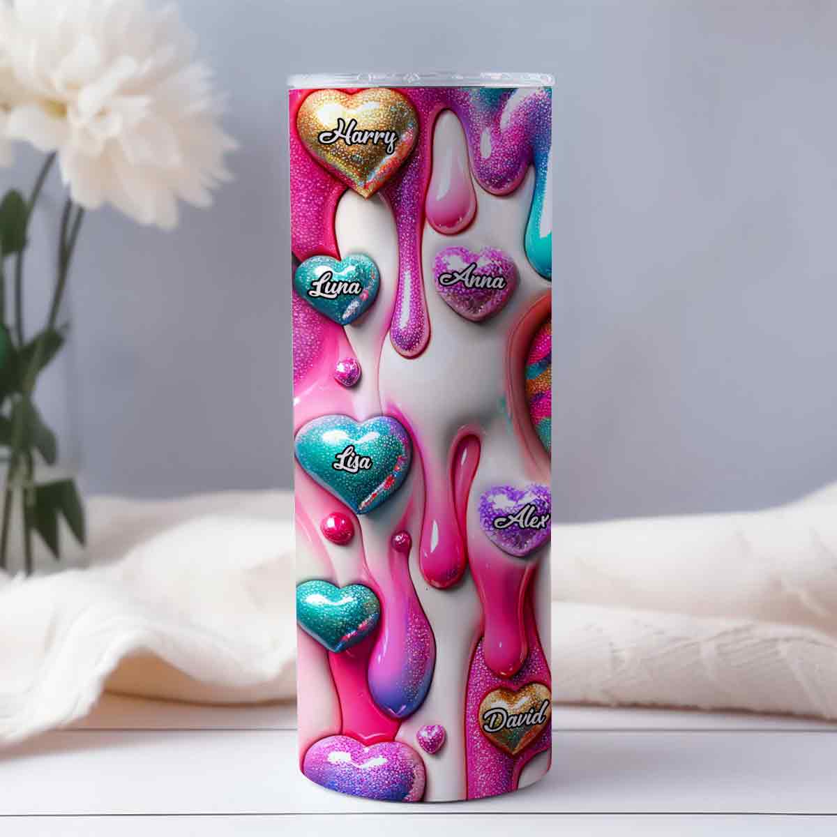 Best Mom Grandma Ever - Personalized Mother Skinny Tumbler