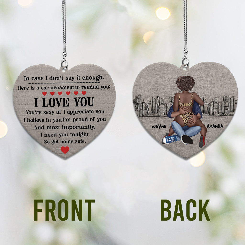 Ich brauche dich heute Abend – Personalisierter Autoanhänger im afroamerikanischen Stil