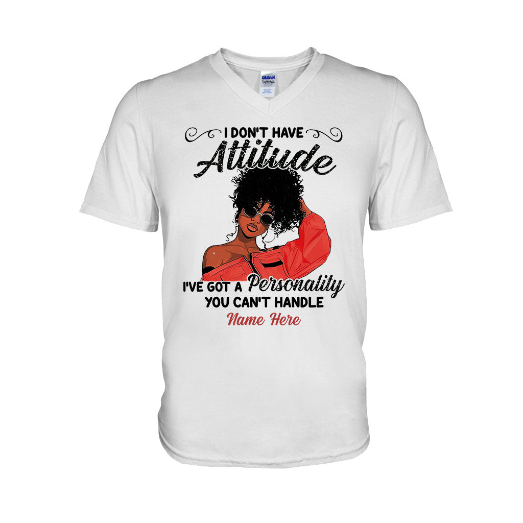 Ich habe keine Attitüde – Personalisiertes T-Shirt und Hoodie für Afroamerikaner