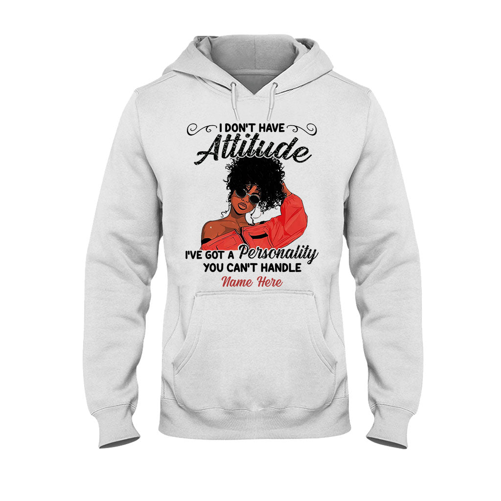 Ich habe keine Attitüde – Personalisiertes T-Shirt und Hoodie für Afroamerikaner