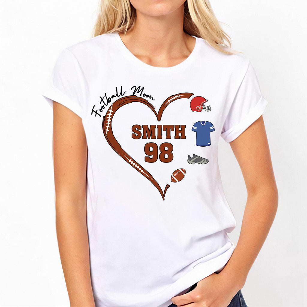 Fußballmama – Personalisiertes Fußball-T-Shirt und Hoodie