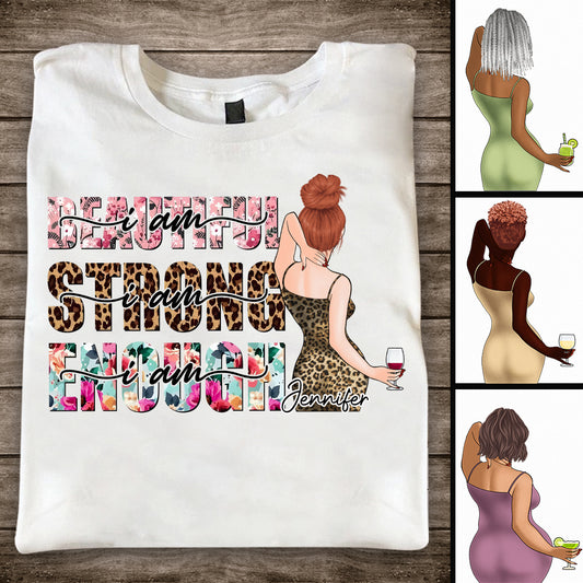 Positive Affirmationen zur Selbstliebe – Personalisiertes T-Shirt und Hoodie