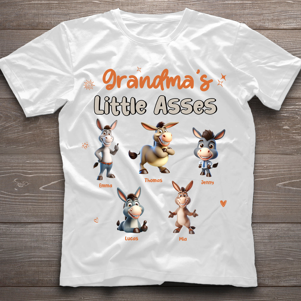 Grandma's Mom's Any Title Little Cuties - Personalized Grandma T-shirt And Hoodie