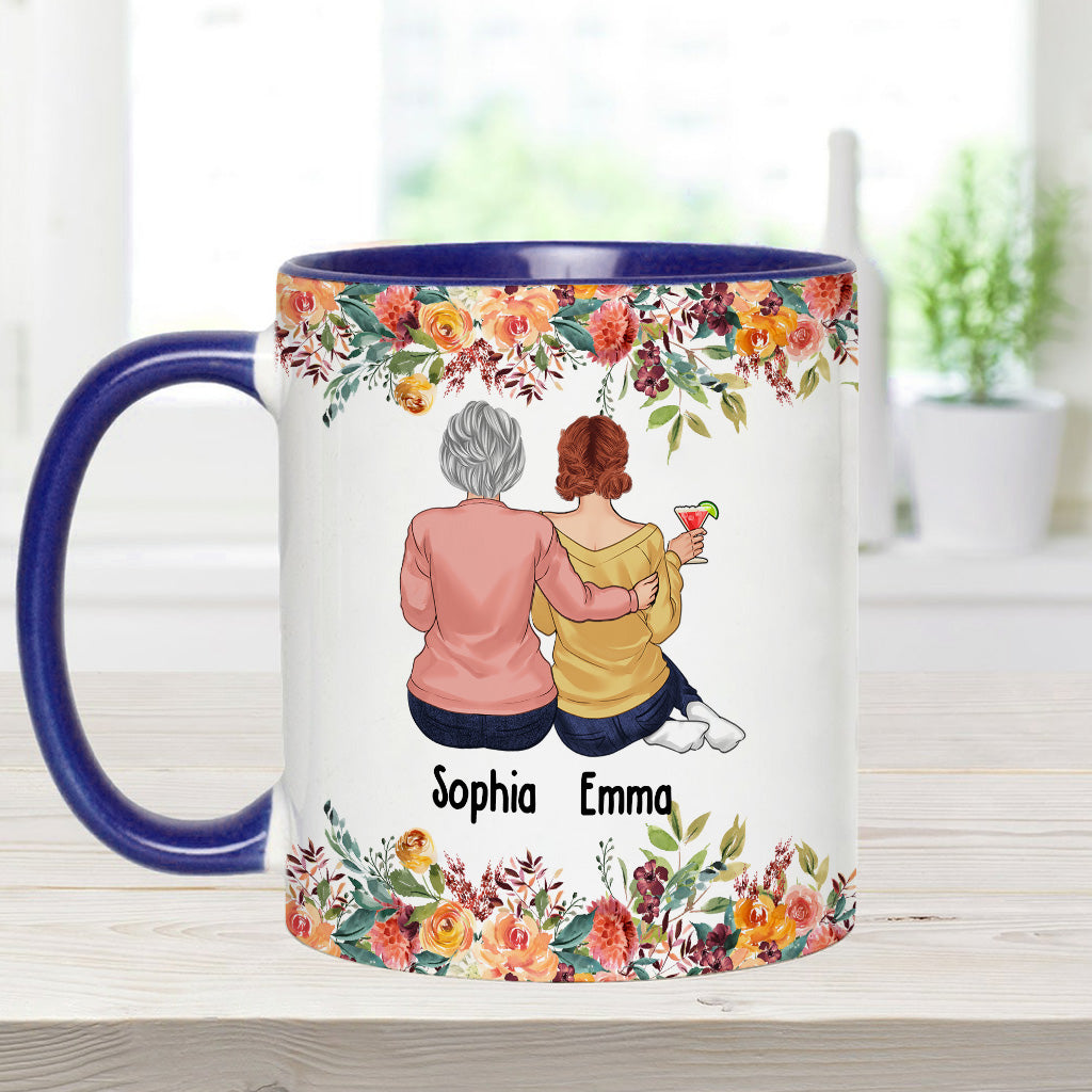 Mother And Daughters - Personalized Mother Accent Mug