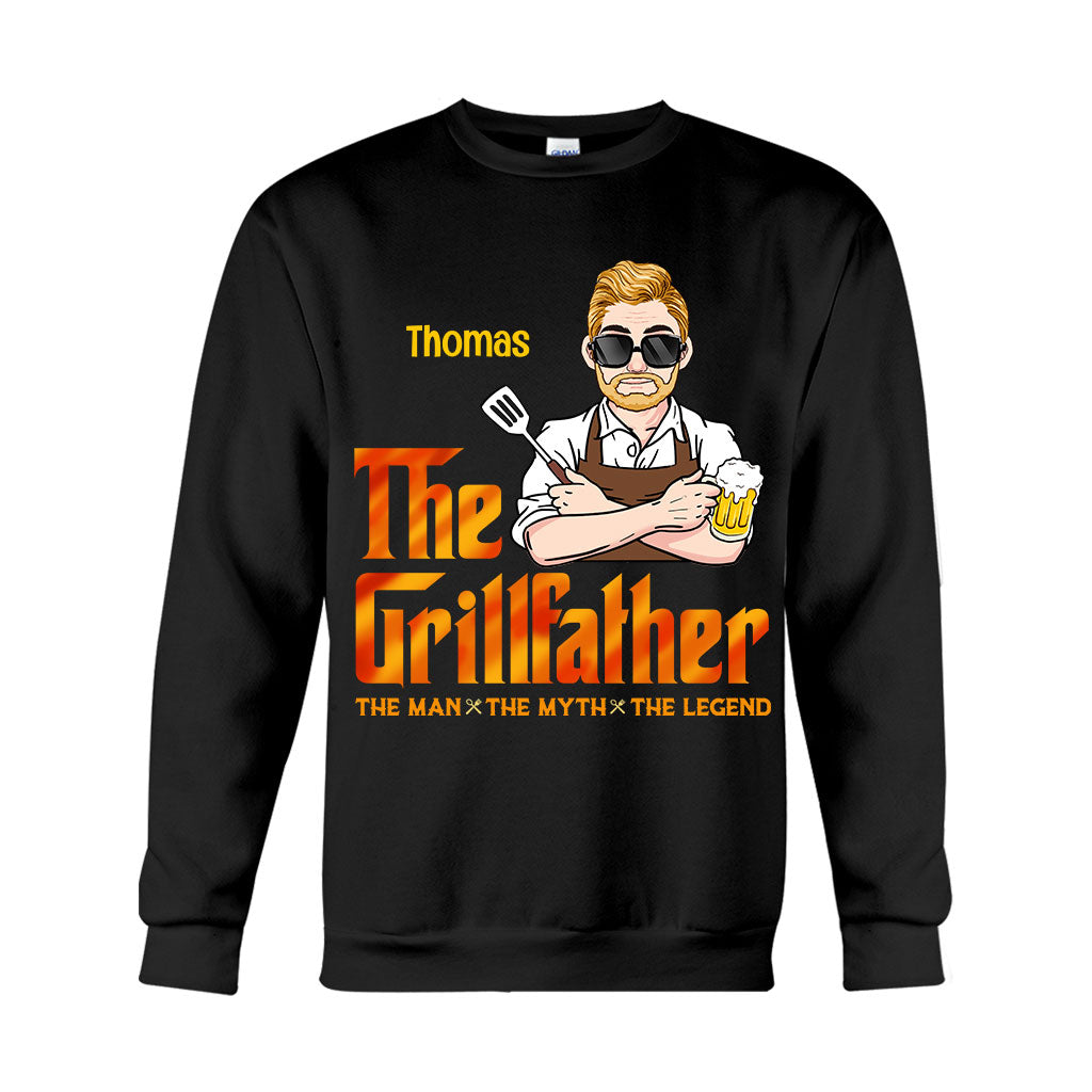 Der Grillvater – Personalisiertes Grill-T-Shirt und Hoodie