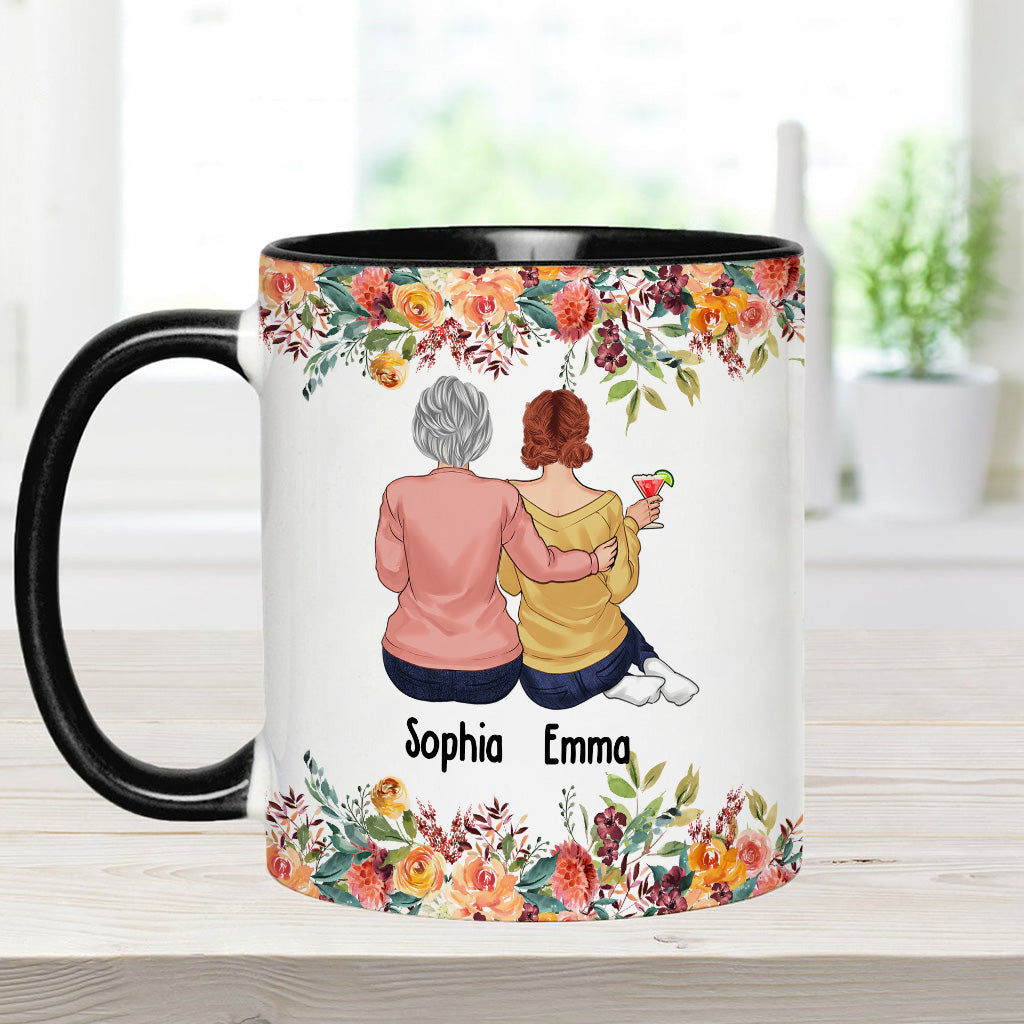 Mother And Daughters - Personalized Mother Accent Mug