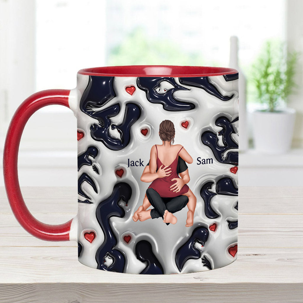 I Just Absolutely Entirely & Unconditionally F*cking Love Lou - Personalized Couple Accent Mug