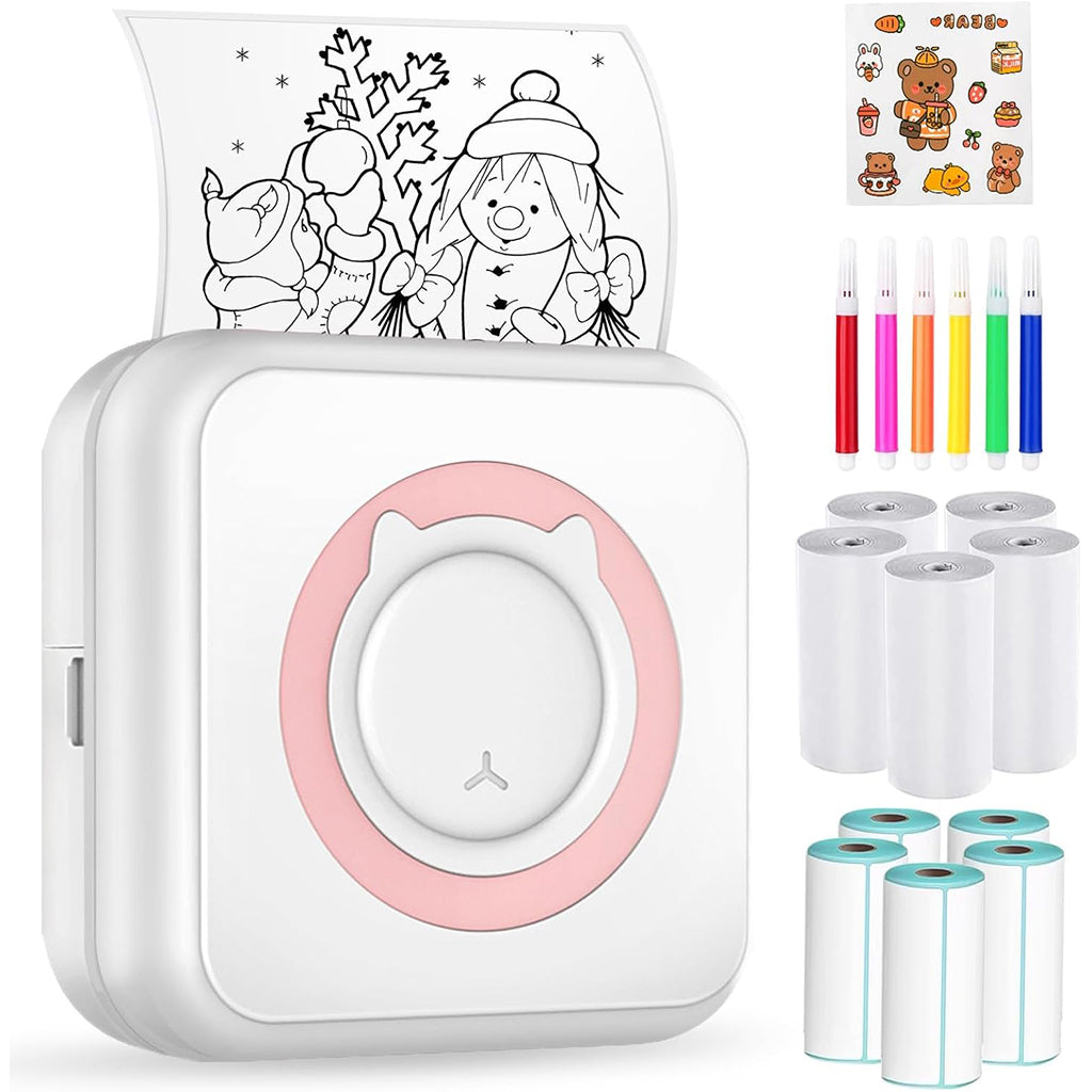 Mini-Thermodrucker mit niedlicher Katze - Mini-Thermodrucker