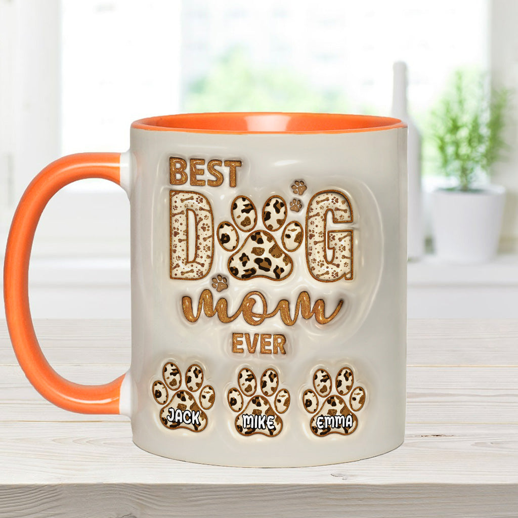 Die beste Hundemama aller Zeiten - Personalisierte Tasse mit Hundemotiv