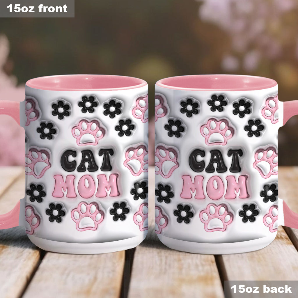 Dog Mom, Cat Mom, Dog Dad... - Personalized Dog Accent Mug