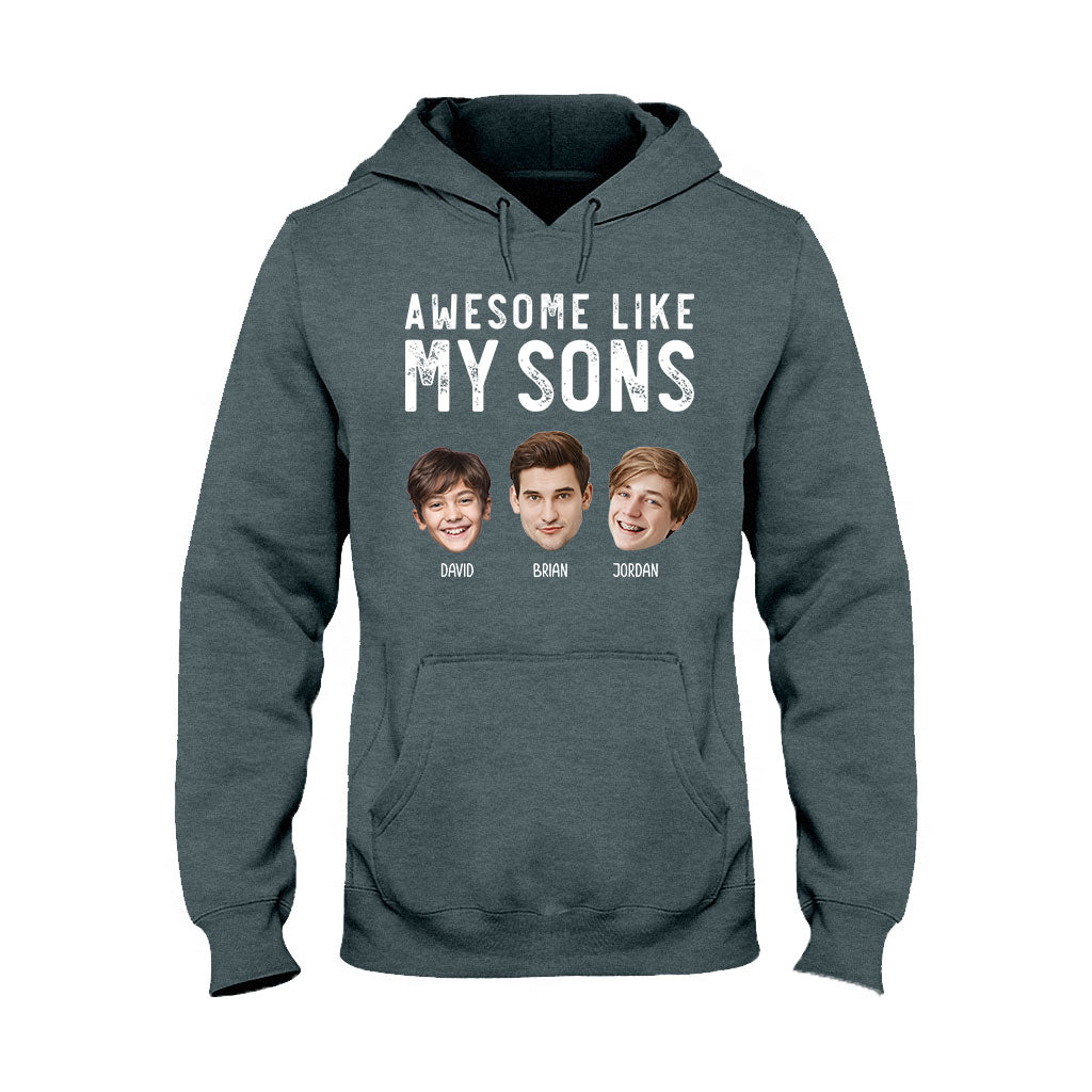 Awesome Like My Children - Personalized Father T-shirt And Hoodie