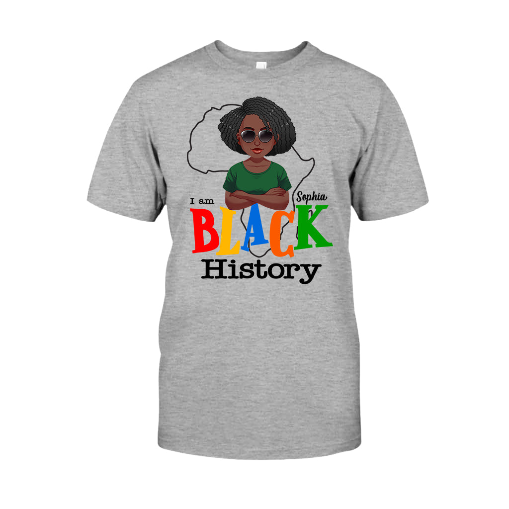 I Am Black History - Personalized African American T-shirt And Hoodie