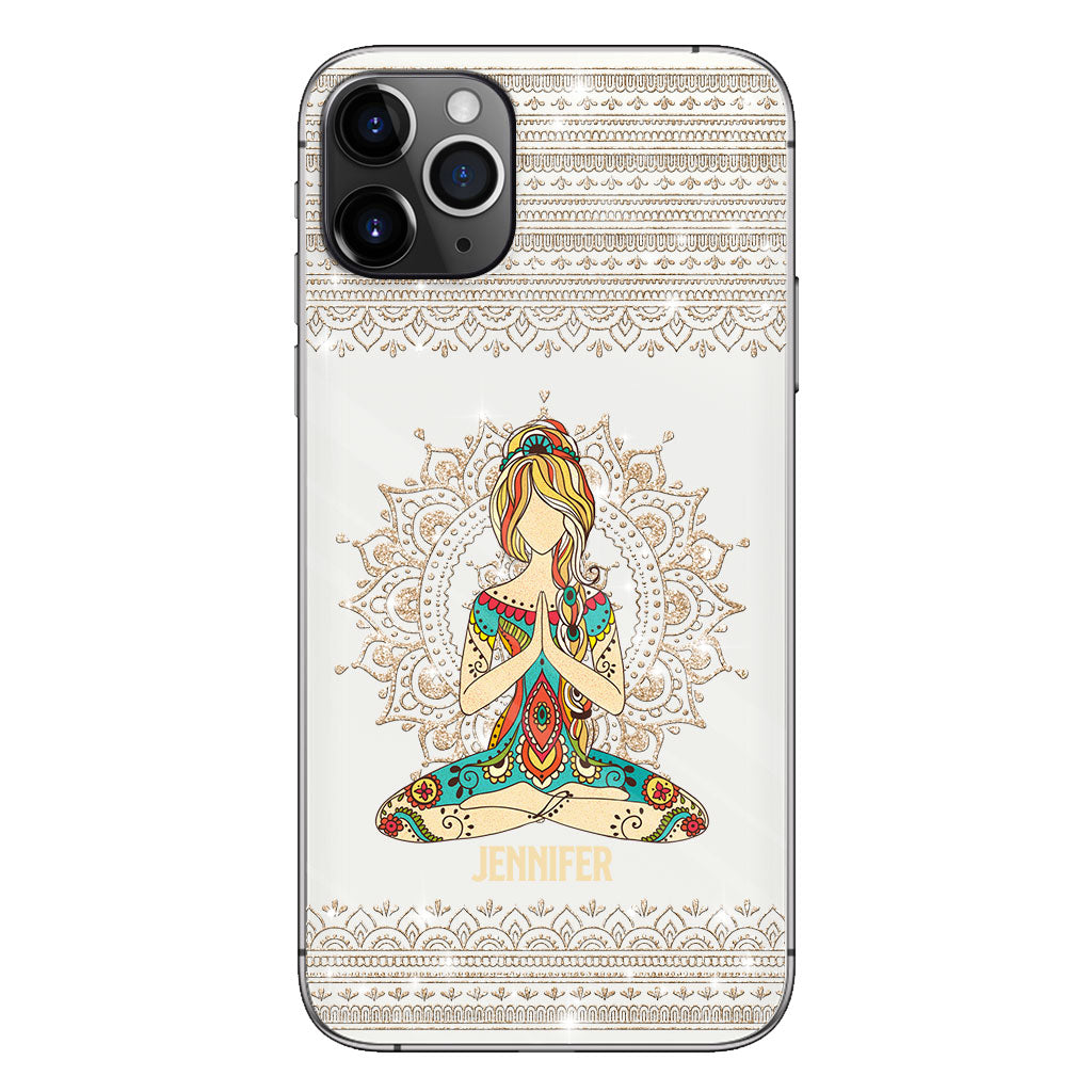 Let That S Go - Personalized Yoga Clear Phone Case