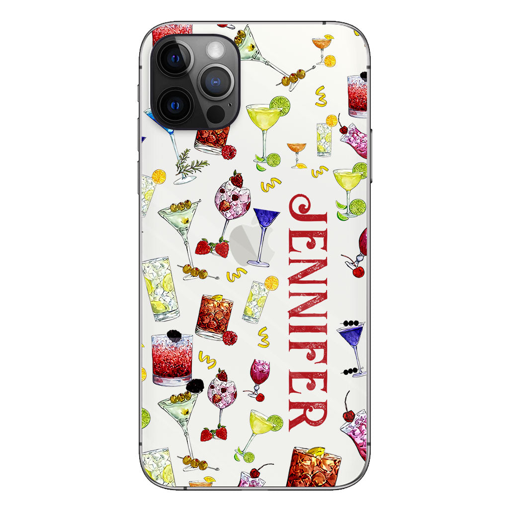 Summer Vibes - Personalized Cocktail Clear Phone Case