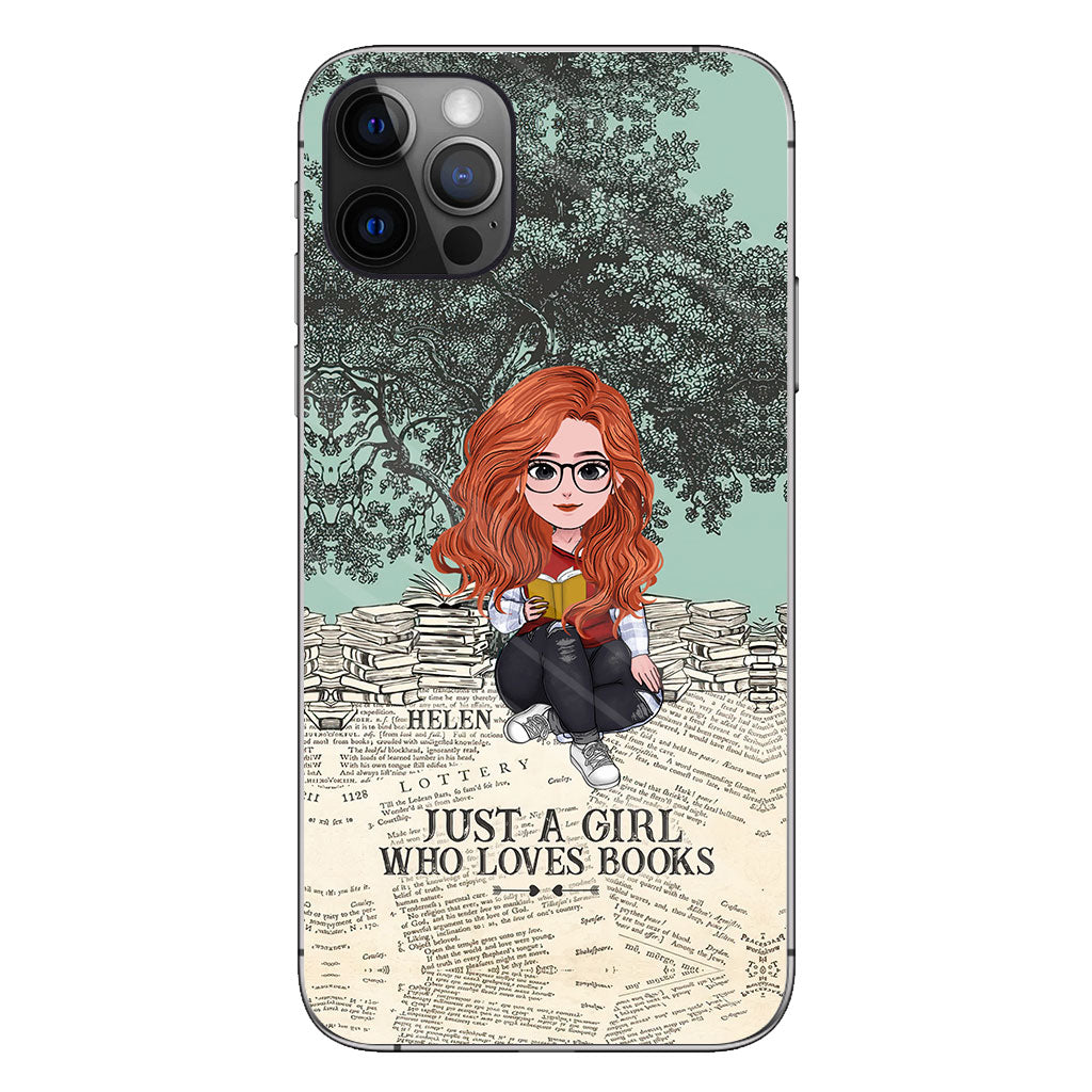 Just A Girl Who Loves Book - Personalized Book Clear Phone Case